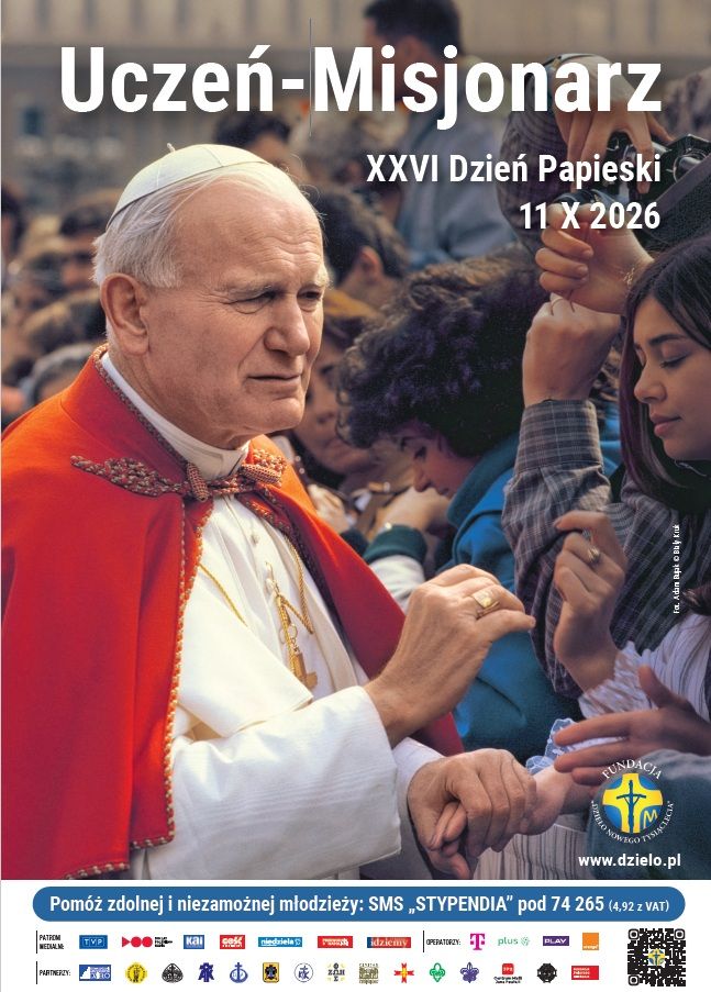 W niedzielę 11 października 26 Dzień Papieski pod hasłem „ Św. Jana Paweł II, uczeń  - misjonarz”.